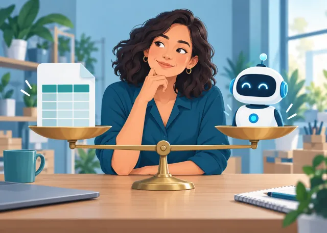 Illustration representing do small businesses really need ai? how to decide