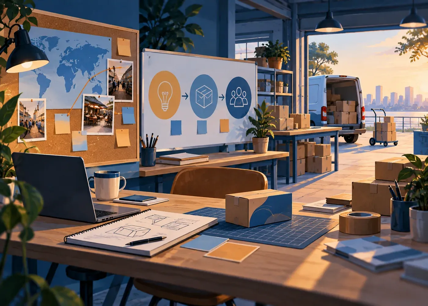 Visual guide to how to bring new business services to market
