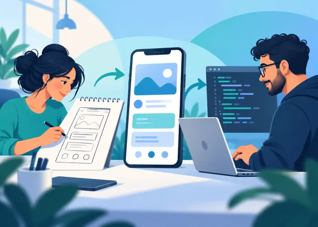 Illustration representing how to create a digital product for your business step by step