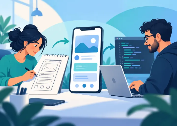 Illustration representing how to create a digital product for your business step by step