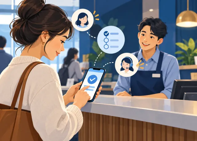 Visual guide to how to develop an online service for customers