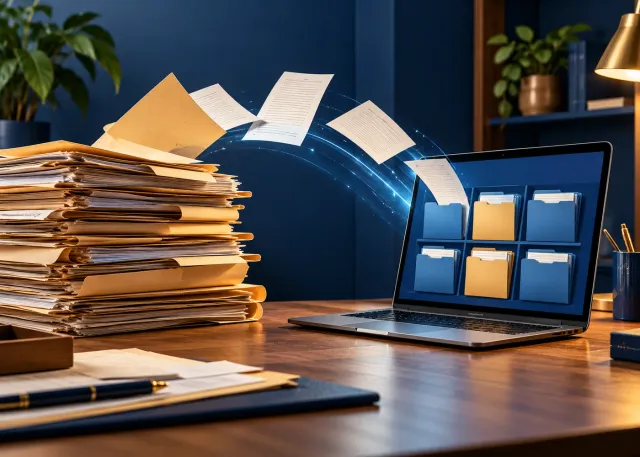 Visual guide to how to digitize business records
