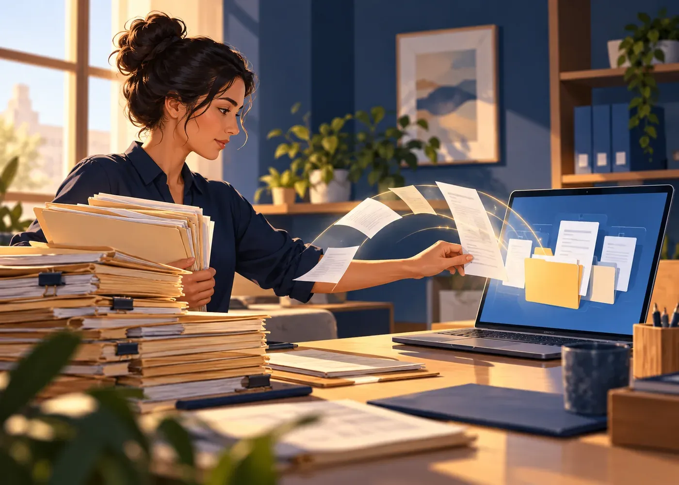 Visual guide to how to replace paperwork with digital tools