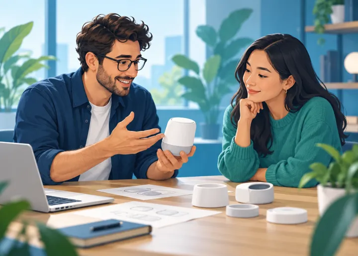 Illustration representing how to turn a business idea into a digital product people need