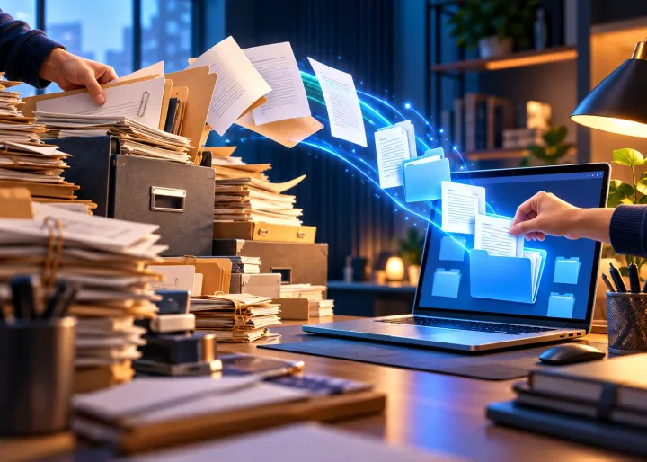Visual guide to the benefits of moving from manual to digital processes