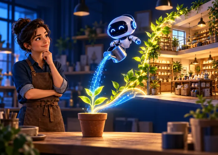 Visual guide to the role of ai in business growth