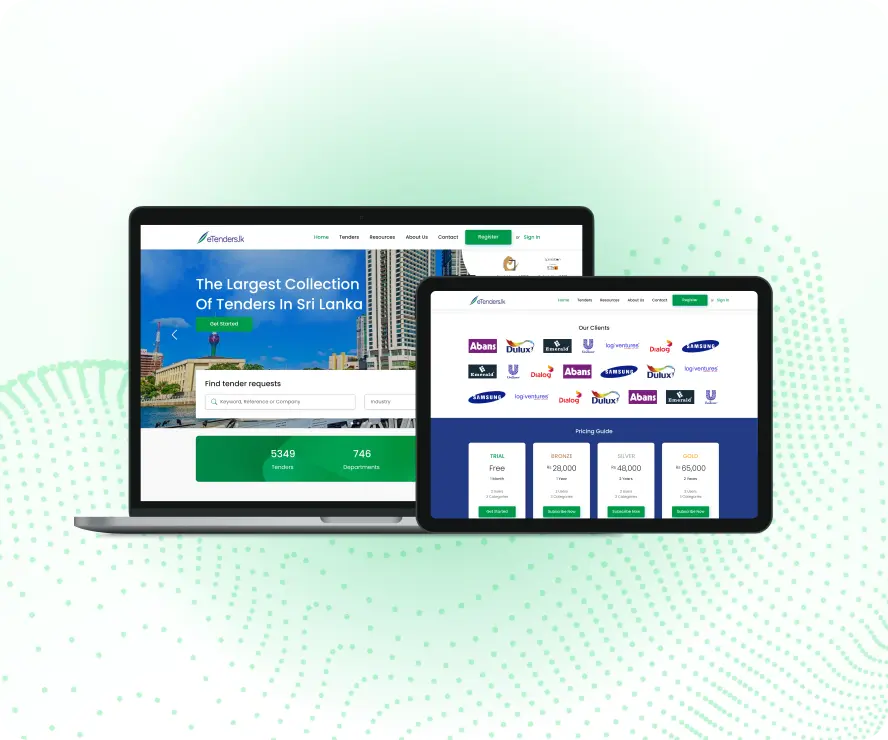 etender erp banner